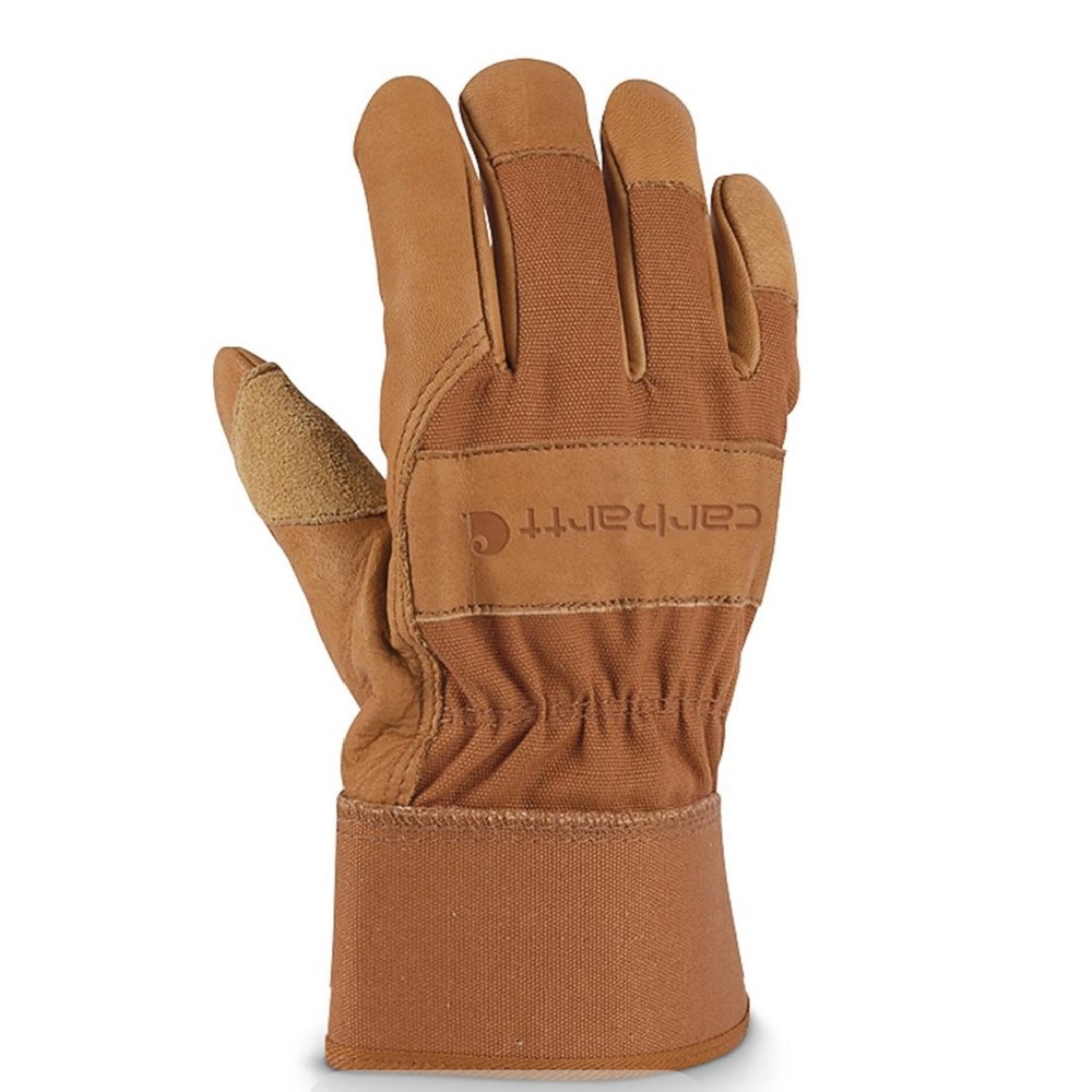 Carhartt Grain Leather Work Gloves, Brown